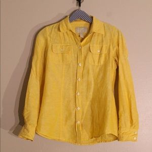 Yellow Banana Republic Button Down